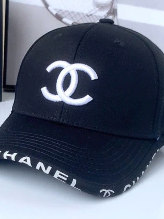 CHANEL Accessories - CHANEL Hat | CC Logo on the front and white lettering on Brim
